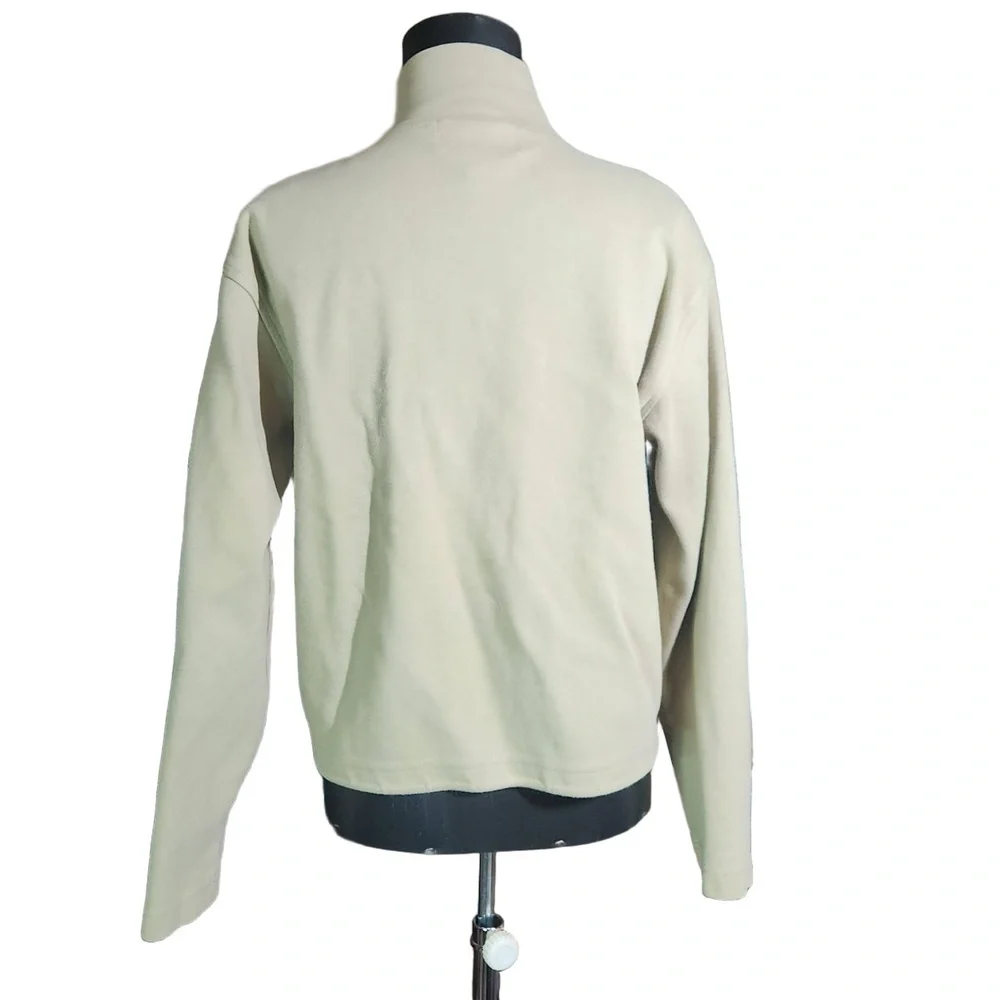 Newton Trading Co Mens Beige Full Zip Stand Collar Jacket Medium
